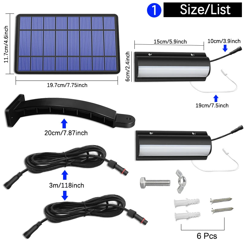 Upgraded Solar Pendant Lights Outdoor Indoor Auto On Off Solar Lamp