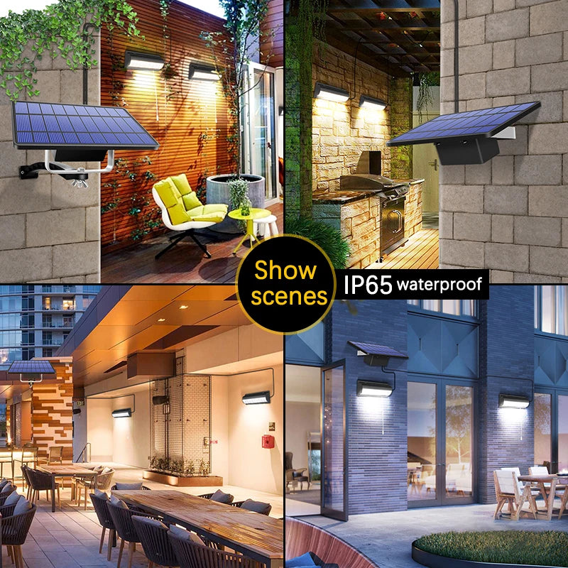 Upgraded Solar Pendant Lights Outdoor Indoor Auto On Off Solar Lamp
