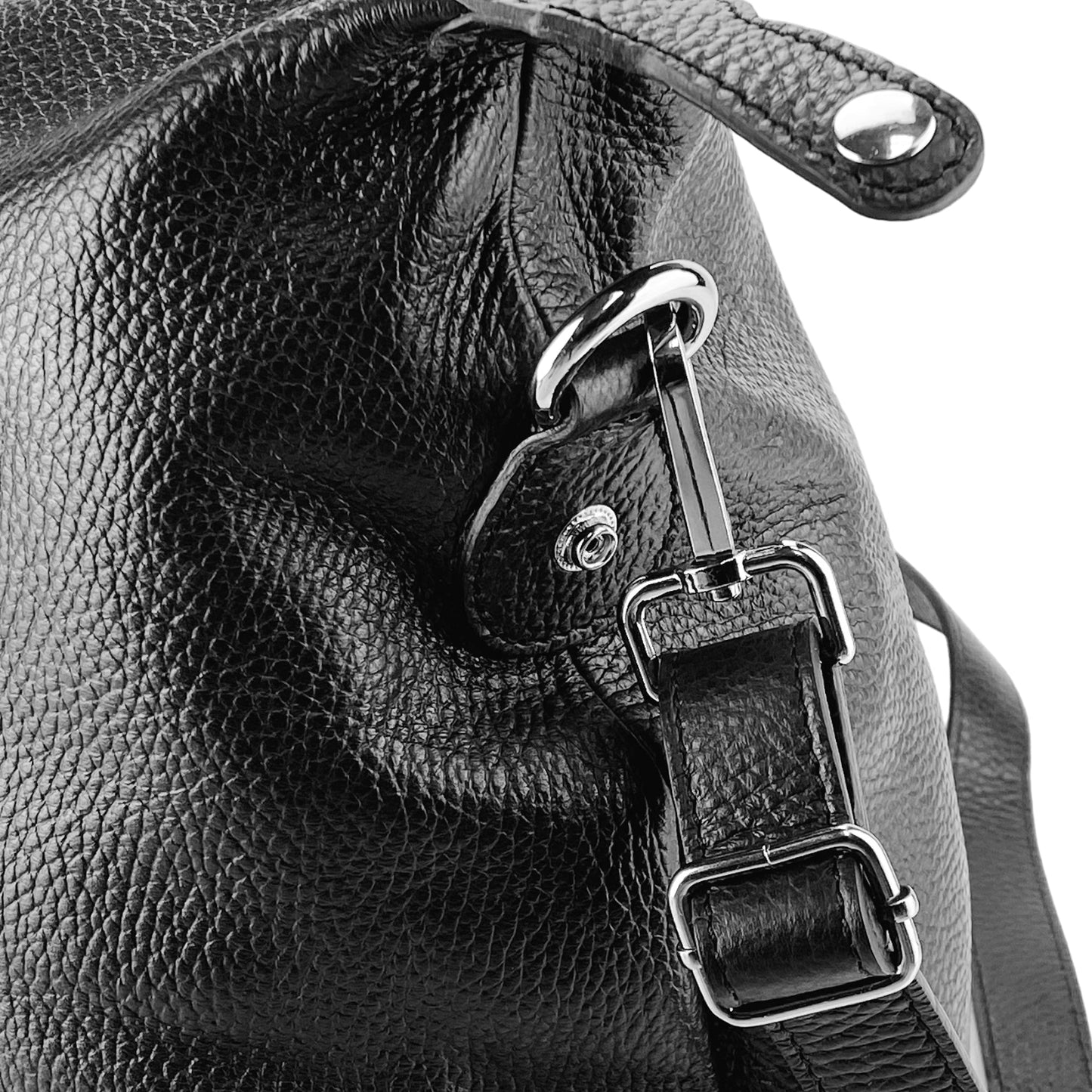 RB1029A | Borsone da Viaggio in Vera Pelle Made in Italy con Tracolla