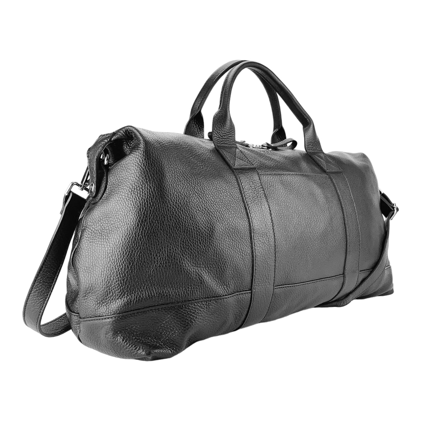 RB1029A | Borsone da Viaggio in Vera Pelle Made in Italy con Tracolla